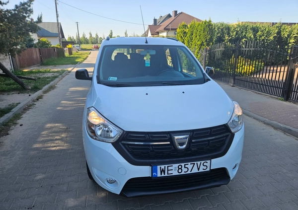 Dacia Lodgy cena 43500 przebieg: 115416, rok produkcji 2018 z Lesko małe 301